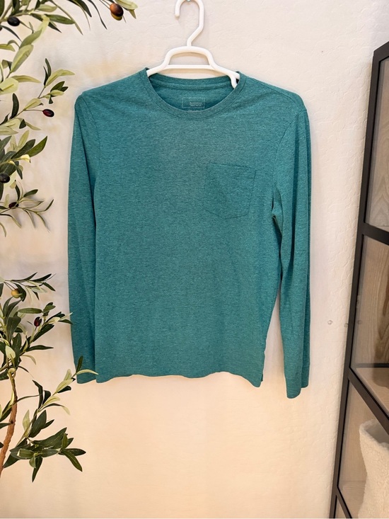 Unsure Other - Men's Long Sleeve Pocket Tee - Teal